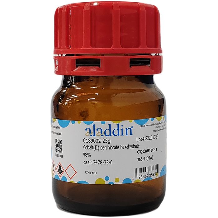 Cobalt(II) perchlorate hexahydrate - ≥98% CAS No(13478-33-6) by Aladdin Scientific