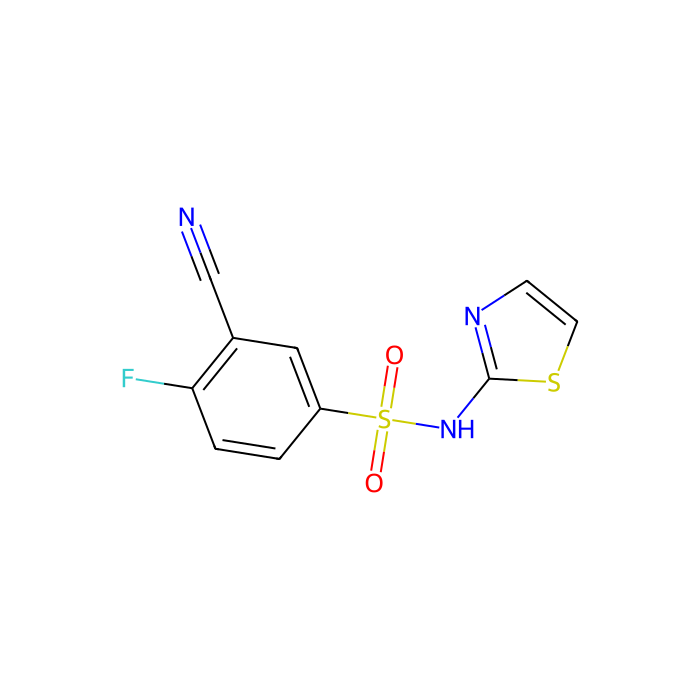 3-Cyano-4-fluoro-N-(thiazol-2-yl)benzenesulfonamide - ≥97% CAS No(1235406-28-6) by Aladdin Scientific