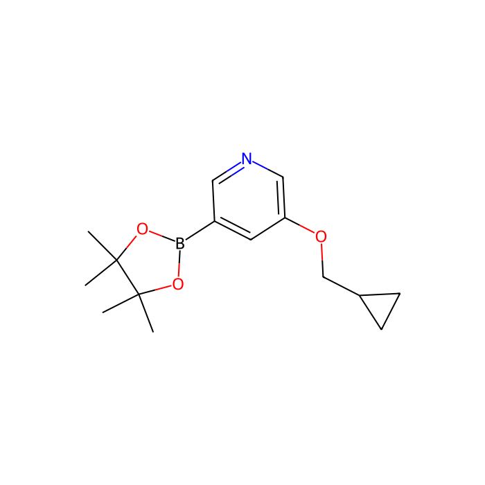 3-(Cyclopropylmethoxy)-5-(4,4,5,5-tetramethyl-1,3,2-dioxaborolan-2-yl)pyridine - ≥97% CAS No(1257553-87-9) by Aladdin Scientific