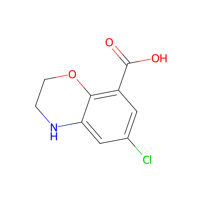 6-Chloro-3,4-dihydro-2H-benzo[b][1,4]oxazine-8-carboxylic acid - ≥95% CAS No(134372-47-7) by Aladdin Scientific