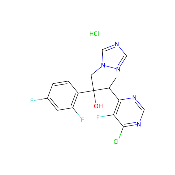 3-(6-Chloro-5-fluoropyrimidin-4-yl)-2-(2,4-difluorophenyl)-1-(1H-1,2,4-triazol-1-yl)butan-2-ol hydrochloride - ≥95% CAS No(188416-20-8) by Aladdin Scientific