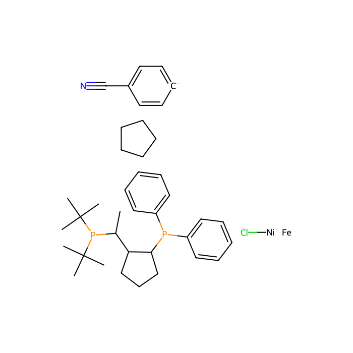 Chloro(4-cyanophenyl){(R)-1-[(S)-2-(diphenylphosphino)ferrocenyl]ethyl(di-t-butyl)phosphine} nickel(II) - ≥95% CAS No(2049086-34-0) by Aladdin Scientific