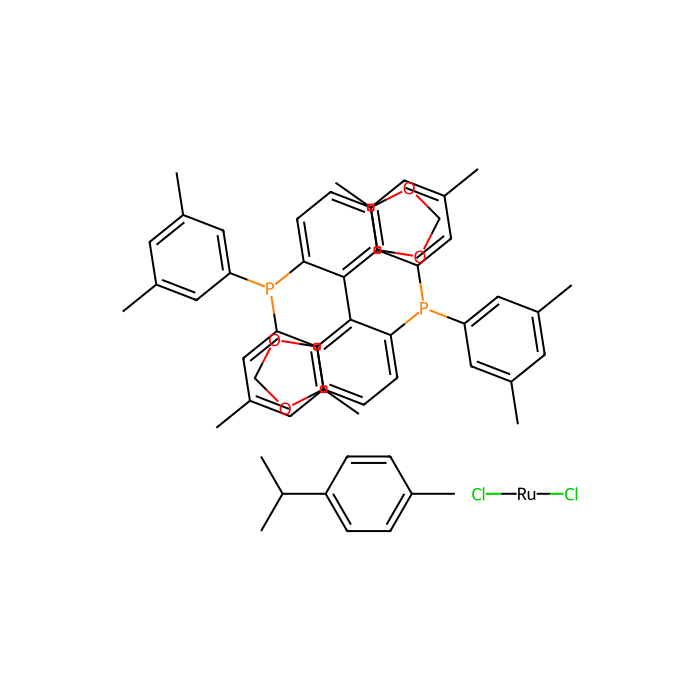 Chloro{(R)-(+)-5,5''-bis[di(3,5-xylyl)phosphino]-4,4''-bi-1,3-benzodioxole}(p-cymene)ruthenium(II) chloride [RuCl(p-cymene)((R)-dm-segphos®)]Cl - ≥95% CAS No(944451-30-3) by Aladdin Scientific