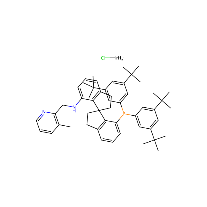 Chlorodihydrido{(R)-(+)-7-Bis(3,5-di-t-butylphenyl)phosphino-7''-[(3-methylpyridine-2-ylmethyl)amino]-2,2'',3,3''-tetrahydro-1,1''-spirobiindane}iridium(III), >97% (>99% ee) Ir-(R)-DTB-SpiroPAP-3-Me - ≥97% CAS No(1396201-63-0) by Aladdin Scientific