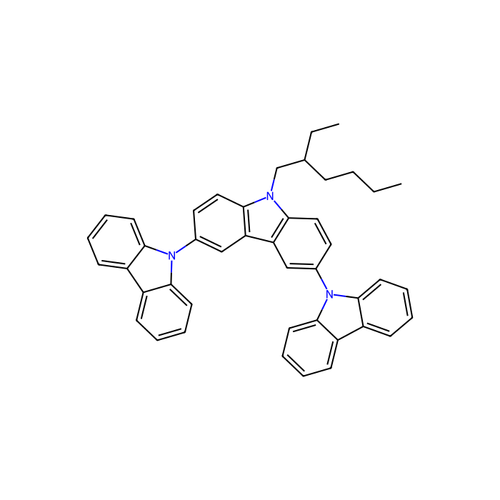 3,6-Bis(carbazol-9-yl)-9-(2-ethyl-hexyl)-9H-carbazole - sublimed grade, ≥99%(HPLC) CAS No(1021423-90-4) by Aladdin Scientific