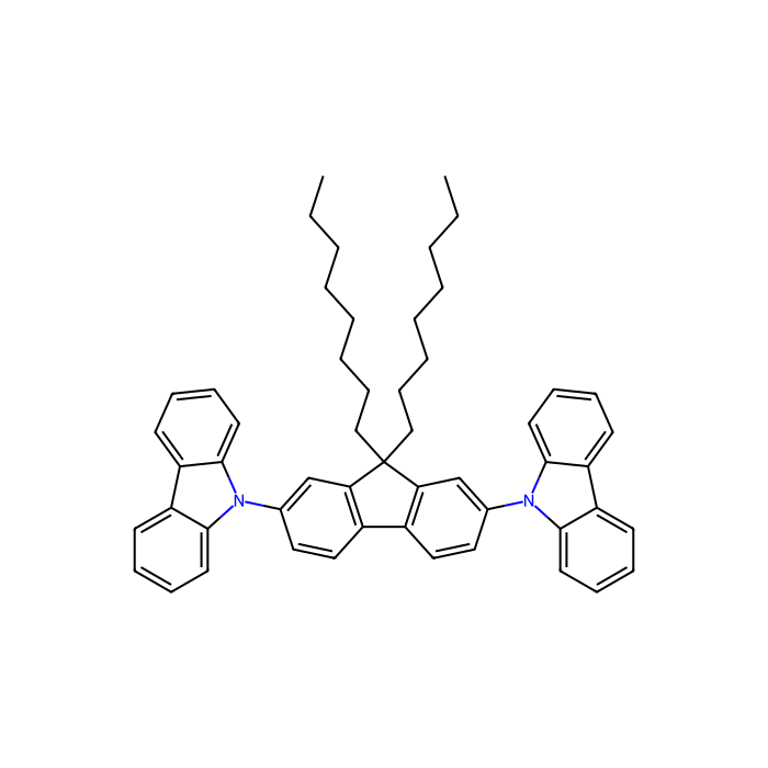 2,7-Bis(carbazol-9-yl)-9,9-dioctylfluorene - ≥99%(HPLC) CAS No(848900-30-1) by Aladdin Scientific