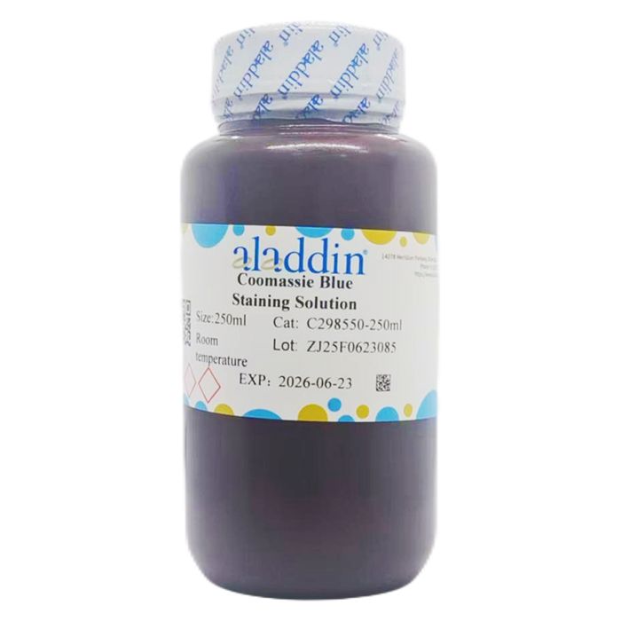 Coomassie Blue Staining Solution - BioReagent, for western blot, for PAGE  by Aladdin Scientific