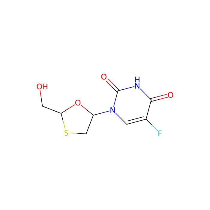 cis 5-Fluoro-1-[2-(hydroxymethyl)-1,3-oxathiolan-5-yl]-2,4(1H,3H)- pyrimidinedione - ≥95% CAS No(145986-11-4) by Aladdin Scientific