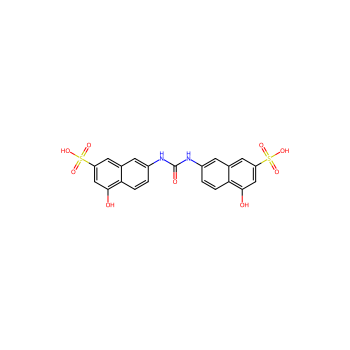 7,7'-(Carbonylbis(azanediyl))bis(4-hydroxynaphthalene-2-sulfonic acid) - Moligand™, 10mM in DMSO CAS No(134-47-4) by Aladdin Scientific