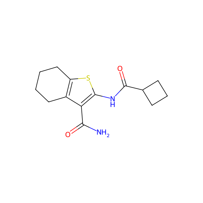 2-(Cyclobutanecarboxamido)-4,5,6,7-tetrahydrobenzo[b]thiophene-3-carboxamide - 10mM in DMSO CAS No(612829-80-8) by Aladdin Scientific