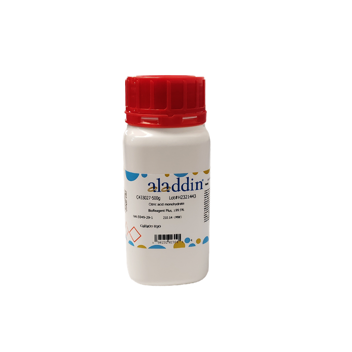 Citric acid monohydrate - UltraBio™, Ultra pure, ≥99.5% CAS No(5949-29-1) by Aladdin Scientific