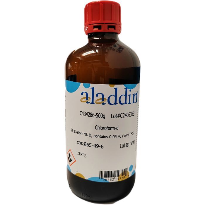 Chloroform-d - ≥99.8 atom% D, contains 0.05 % (v/v) TMS CAS No(865-49-6) by Aladdin Scientific