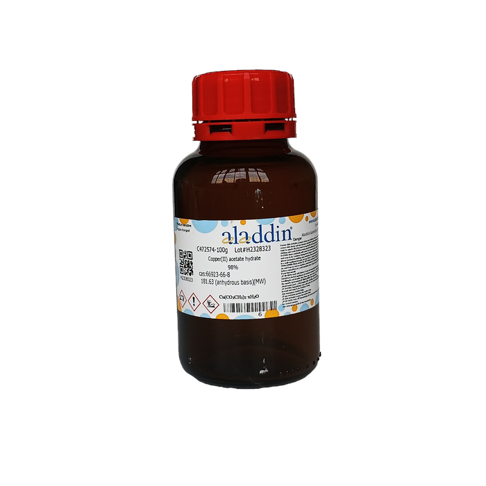 Copper(II) acetate hydrate - ≥98% CAS No(66923-66-8) by Aladdin Scientific
