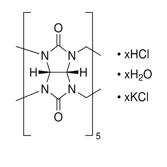 Cucurbit[5]uril hydrate - contains acid of crystalization CAS No(259886-49-2(free)) by Aladdin Scientific