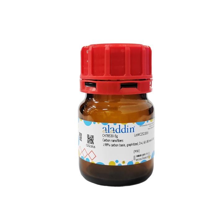 Carbon nanofibers - ≥98% carbon basis, graphitized, D×L 60-180 nm×5-15um  by Aladdin Scientific