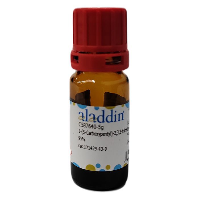 1-(5-Carboxypentyl)-2,3,3-trimethyl-3H-indol-1-ium bromide - ≥95% CAS No(171429-43-9) by Aladdin Scientific
