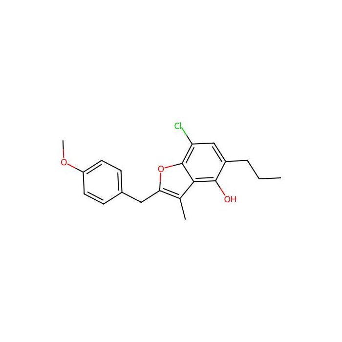 7-Chloro-2-((4-methoxyphenyl)methyl)-3-methyl-5-propyl-4-benzofuranol -  CAS No(102612-16-8) by Aladdin Scientific