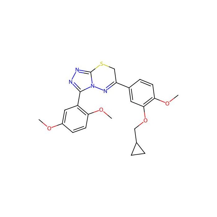 6-[3-(cyclopropylmethoxy)-4-methoxyphenyl]-3-(2,5-dimethoxyphenyl)-7H-[1,2,4]triazolo[3,4-b][1,3,4]thiadiazine -  CAS No(1172617-14-9) by Aladdin Scientific