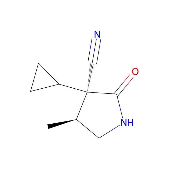 (3R,4S)-3-cyclopropyl-4-methyl-2-oxo-pyrrolidine-3-carbonitrile - ≥97% CAS No(2891580-95-1) by Aladdin Scientific