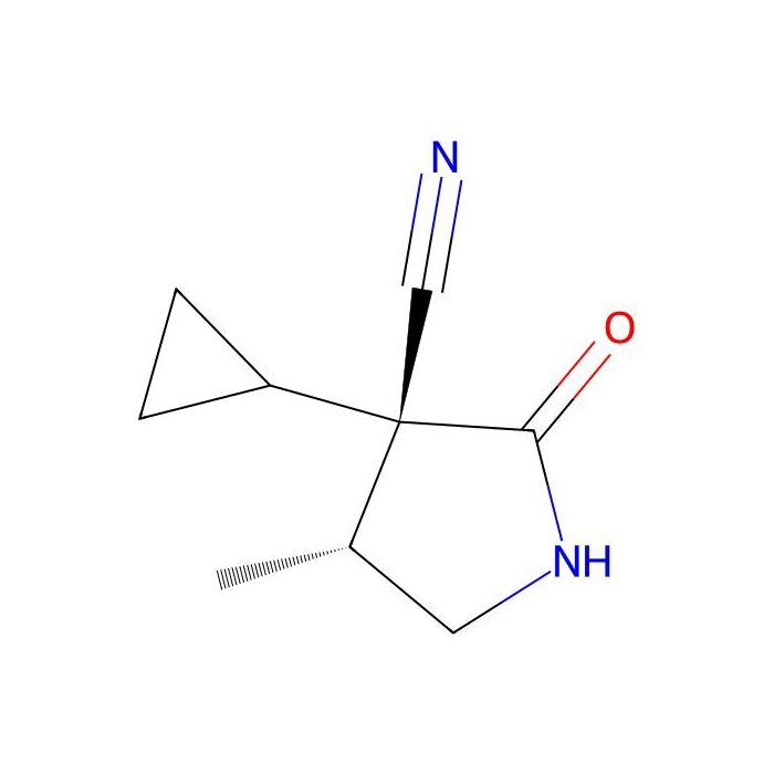 (3S,4R)-3-cyclopropyl-4-methyl-2-oxo-pyrrolidine-3-carbonitrile - ≥97% CAS No(2891580-28-0) by Aladdin Scientific