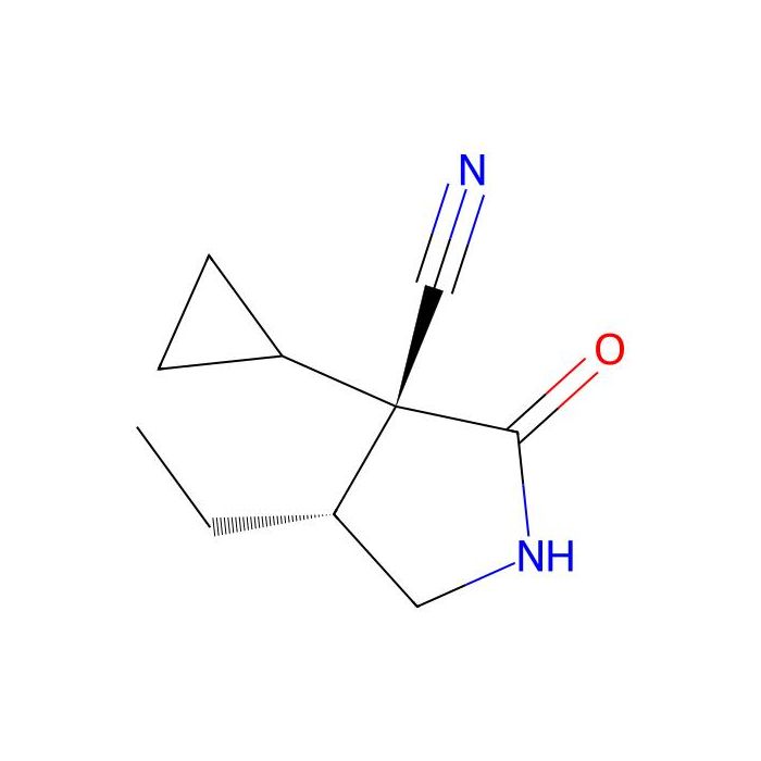 (3S,4R)-3-cyclopropyl-4-ethyl-2-oxo-pyrrolidine-3-carbonitrile - ≥97% CAS No(2891580-94-0) by Aladdin Scientific