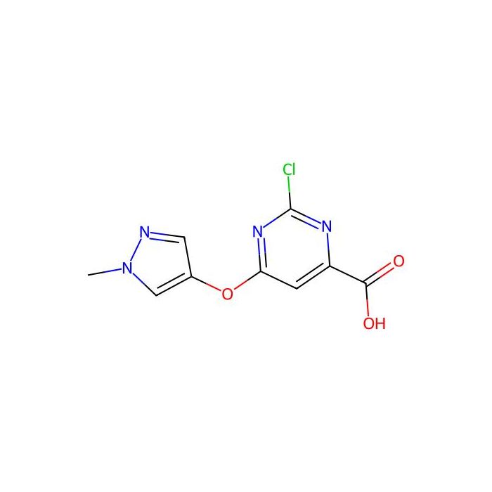 2-chloro-6-(1-methylpyrazol-4-yl)oxy-pyrimidine-4-carboxylic acid - ≥97% CAS No(1993992-17-8) by Aladdin Scientific