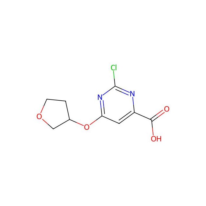 2-chloro-6-tetrahydrofuran-3-yloxy-pyrimidine-4-carboxylic acid - ≥97% CAS No(1855543-40-6) by Aladdin Scientific