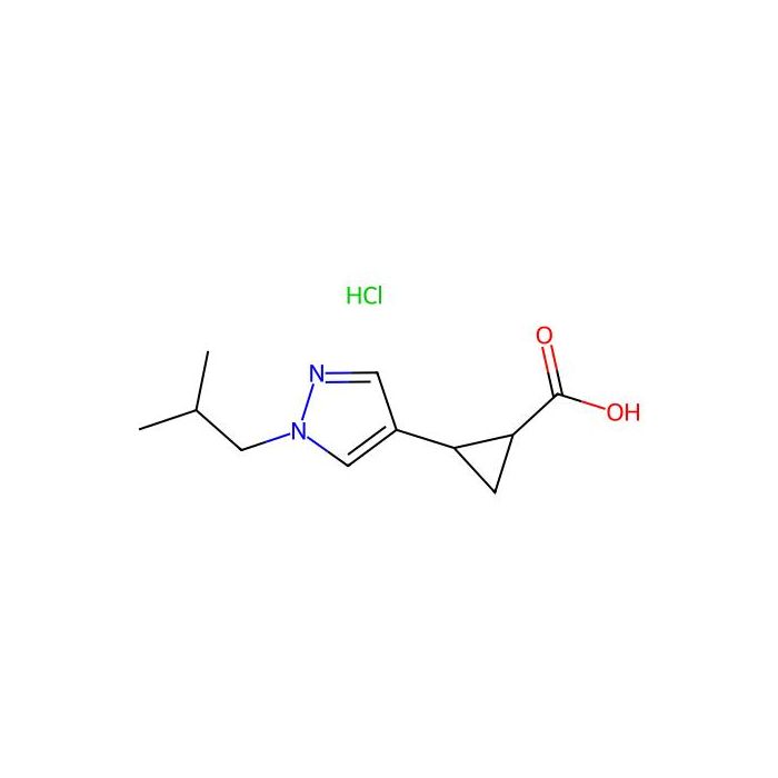 2-(1-isobutylpyrazol-4-yl)cyclopropanecarboxylic acid;hydrochloride - ≥97% CAS No(2940955-72-4) by Aladdin Scientific
