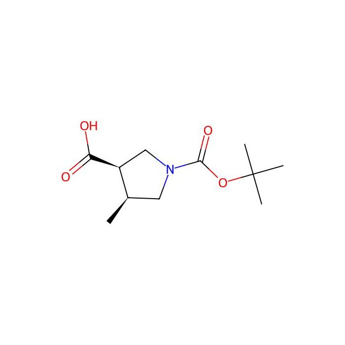 cis-1-tert-butoxycarbonyl-4-methyl-pyrrolidine-3-carboxylic acid - ≥97% CAS No(2306246-67-1) by Aladdin Scientific