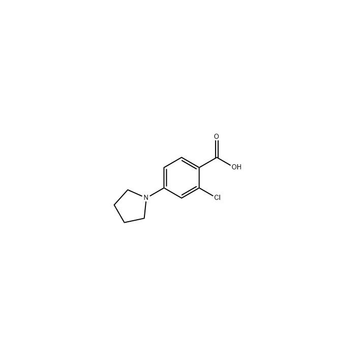 2-Chloro-4-(1-pyrrolidinyl)Benzoic acid - ≥97% CAS No(192513-60-3) by Aladdin Scientific