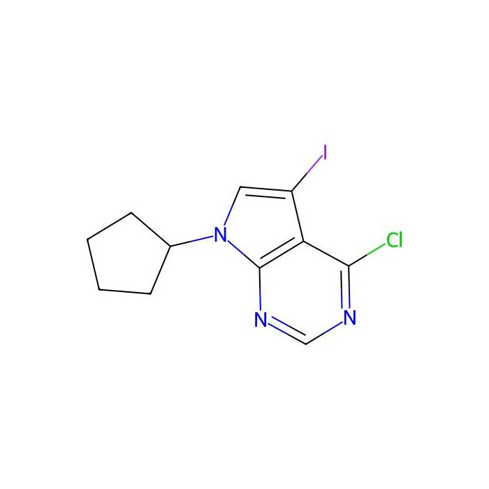 4-Chloro-7-cyclopentyl-5-iodo-7H-pyrrolo[2，3-d]pyrimidine - ≥97% CAS No(213745-17-6) by Aladdin Scientific