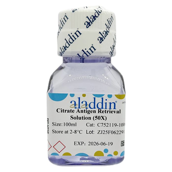 Citrate Antigen Retrieval Solution (50X) - BioReagent, sterile-filtered, Suitable for Immunohistochemistry, sterile, 50X  by Aladdin Scientific