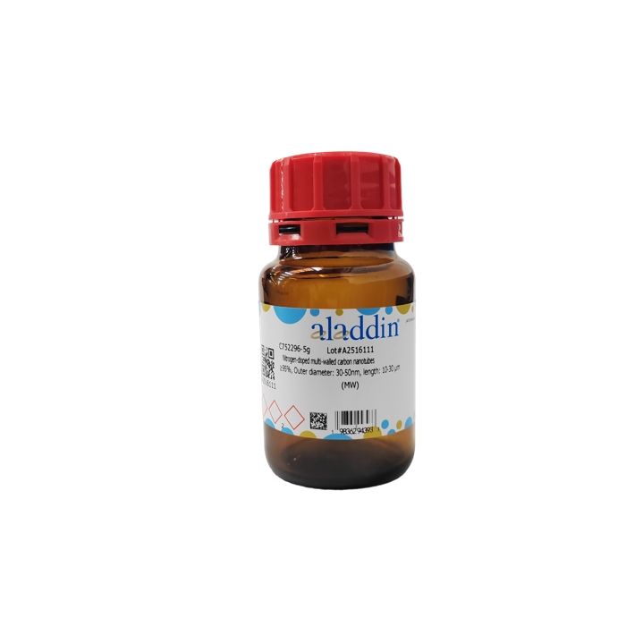 Nitrogen-doped multi-walled carbon nanotubes - ≥95%, Outer diameter: 30-50nm, length: 10-30 μm  by Aladdin Scientific