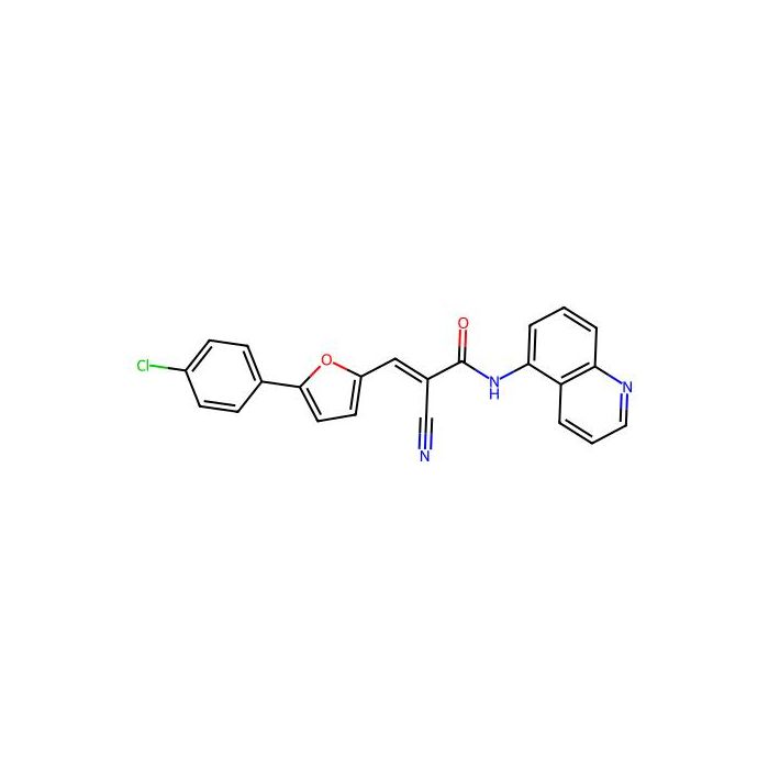 3-(5-(4-Chlorophenyl)-2-furyl)-2-cyano-N-(5-quinolinyl)acrylamide - ≥95% CAS No(304896-27-3) by Aladdin Scientific