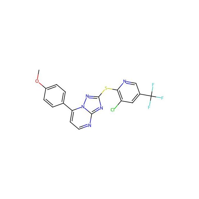 2-[[3-Chloro-5-(trifluoromethyl)-2-pyridinyl]thio]-7-(4-methoxyphenyl)-[1,2,4]triazolo[1,5-a]pyrimidine - ≥90% CAS No(338775-15-8) by Aladdin Scientific