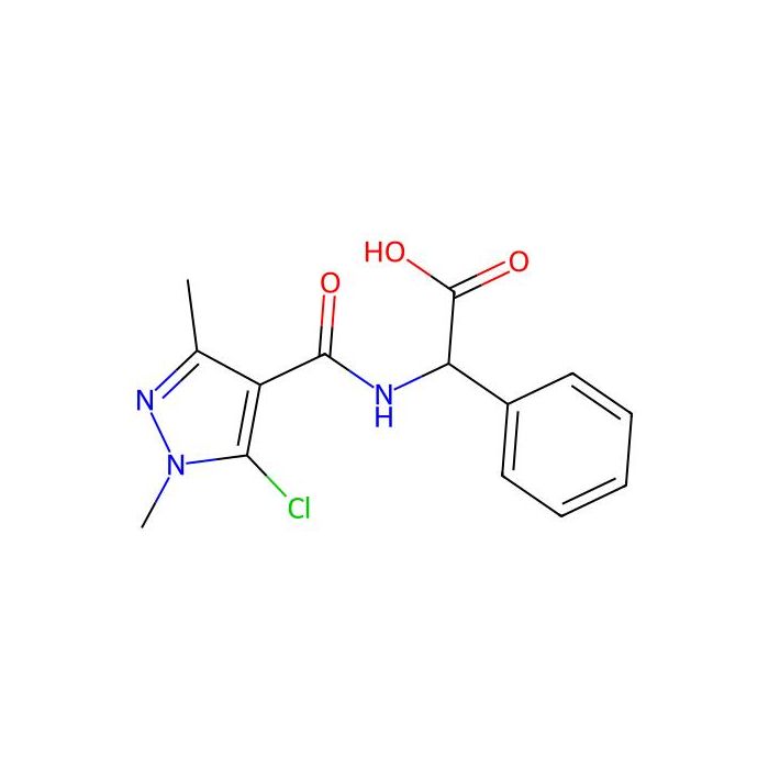2-{[(5-chloro-1,3-dimethyl-1H-pyrazol-4-yl)carbonyl]amino}-2-phenylacetic acid - ≥90% CAS No(1031235-44-5) by Aladdin Scientific