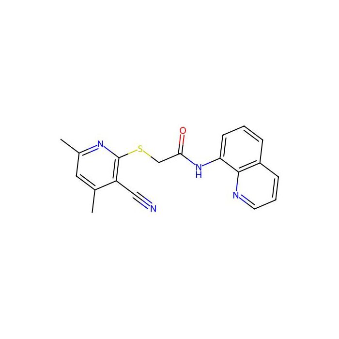 2-(3-cyano-4,6-dimethylpyridin-2-yl)sulfanyl-N-quinolin-8-ylacetamide -  CAS No(402954-16-9) by Aladdin Scientific
