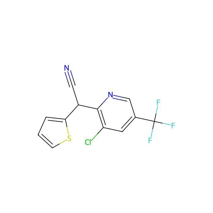 2-[3-Chloro-5-(trifluoromethyl)-2-pyridinyl]-2-(2-thienyl)acetonitrile - ≥90% CAS No(338407-61-7) by Aladdin Scientific