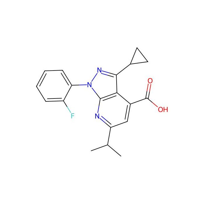3-Cyclopropyl-1-(2-fluorophenyl)-6-isopropyl-1H-pyrazolo[3,4-b]pyridine-4-carboxylic acid - ≥97% CAS No(1018164-70-9) by Aladdin Scientific