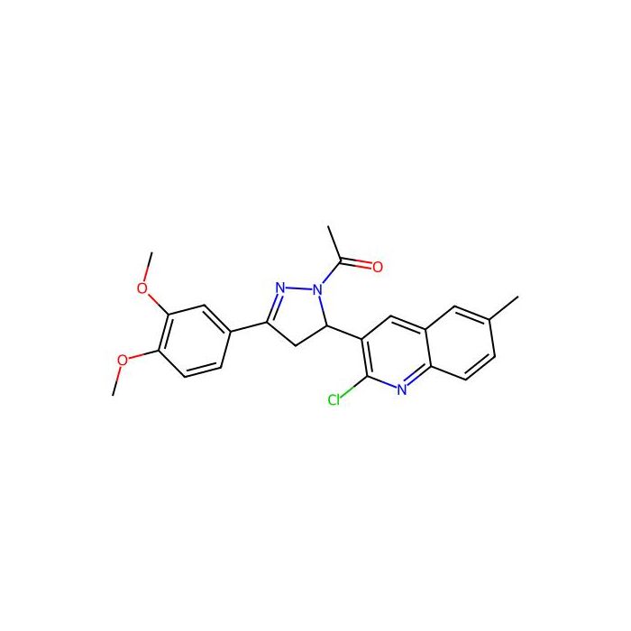 1-(5-(2-chloro-6-methylquinolin-3-yl)-3-(3,4-dimethoxyphenyl)-4,5-dihydro-1H-pyrazol-1-yl)ethanone -  CAS No(370843-34-8) by Aladdin Scientific