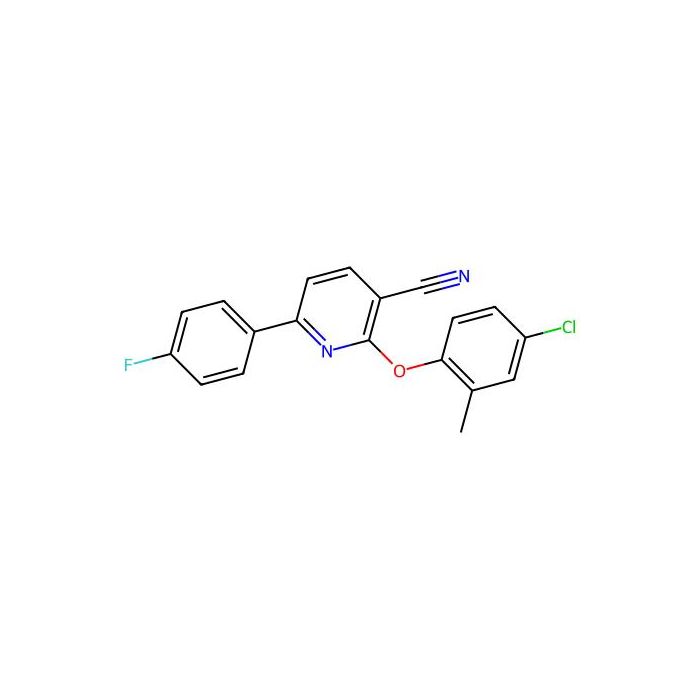 2-(4-Chloro-2-methylphenoxy)-6-(4-fluorophenyl)pyridine-3-carbonitrile - ≥90% CAS No(252059-99-7) by Aladdin Scientific