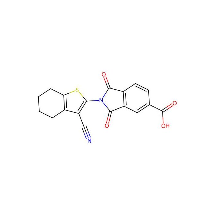 2-(3-Cyano-4,5,6,7-tetrahydrobenzo[b]thiophen-2-yl)-1,3-dioxoisoindoline-5-carboxylic acid -  CAS No(847239-94-5) by Aladdin Scientific