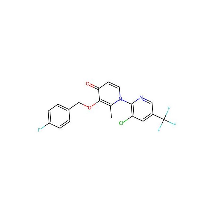 1-(3-Chloro-5-(trifluoromethyl)-2-pyridinyl)-3-((4-fluorobenzyl)oxy)-2-methyl-4(1H)-pyridinone - ≥90% CAS No(338965-58-5) by Aladdin Scientific