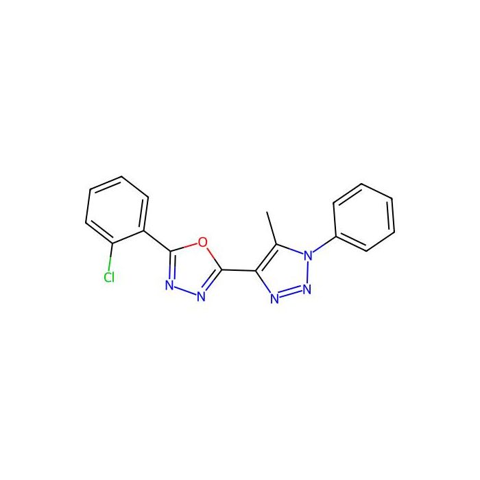 2-(2-chlorophenyl)-5-(5-methyl-1-phenyl-1H-1,2,3-triazol-4-yl)-1,3,4-oxadiazole - ≥98% CAS No(950231-30-8) by Aladdin Scientific