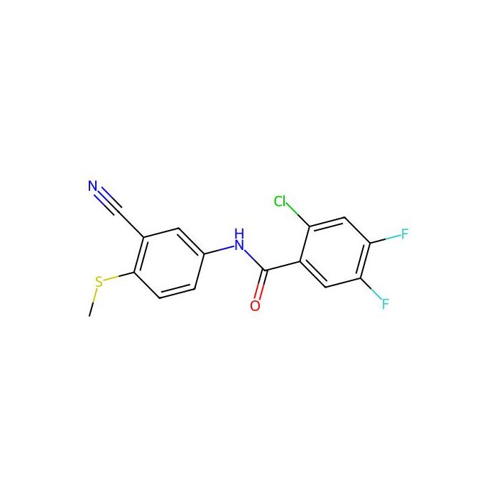 2-Chloro-N-(3-cyano-4-(methylsulfanyl)phenyl)-4,5-difluorobenzenecarboxamide -  CAS No(320421-42-9) by Aladdin Scientific