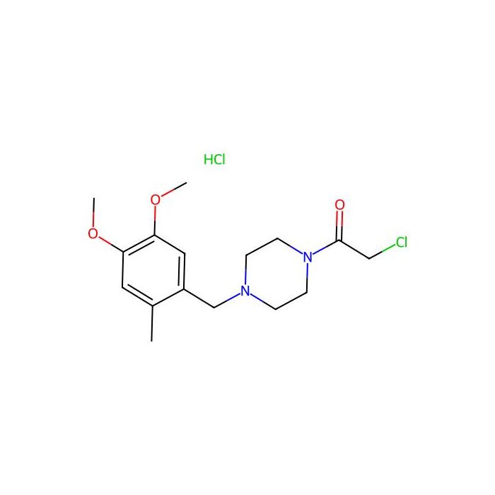 2-Chloro-1-{4-[(4,5-dimethoxy-2-methylphenyl)methyl]piperazin-1-yl}ethan-1-one hydrochloride - ≥95% CAS No(1052551-75-3) by Aladdin Scientific