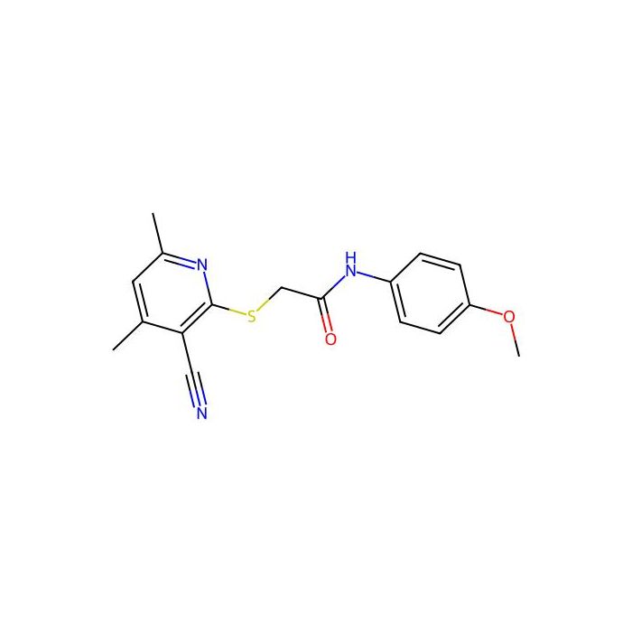2-((3-Cyano-4,6-dimethylpyridin-2-yl)thio)-N-(4-methoxyphenyl)acetamide - ≥97% CAS No(313380-16-4) by Aladdin Scientific
