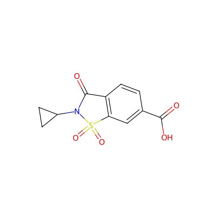 2-Cyclopropyl-1,1,3-trioxo-2,3-dihydro-1lambda6,2-benzothiazole-6-carboxylic acid - ≥95% CAS No(1082558-21-1) by Aladdin Scientific