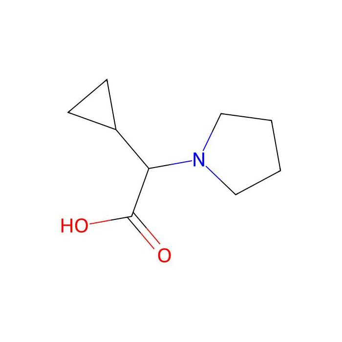 2-Cyclopropyl-2-(pyrrolidin-1-yl)acetic acid - ≥98% CAS No(1247438-75-0) by Aladdin Scientific