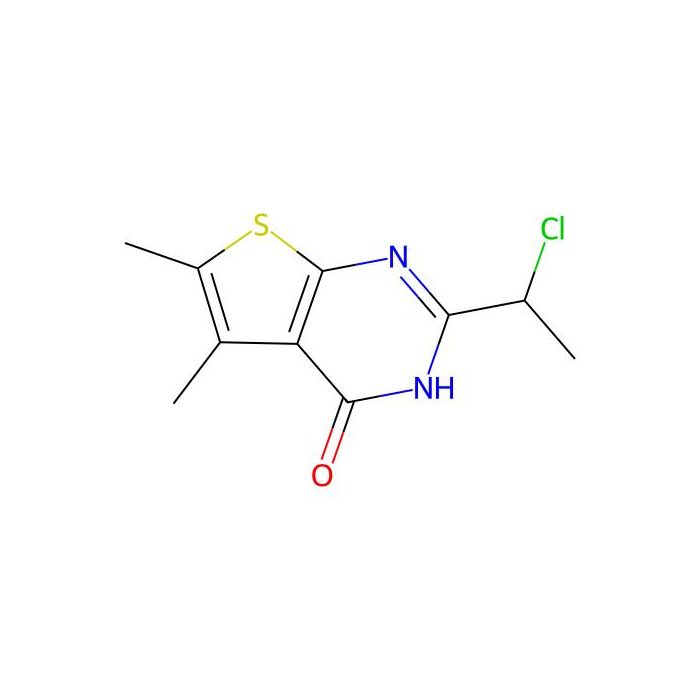 2-(1-chloroethyl)-5,6-dimethyl-3H,4H-thieno(2,3-d)pyrimidin-4-one - ≥95% CAS No(742118-88-3) by Aladdin Scientific